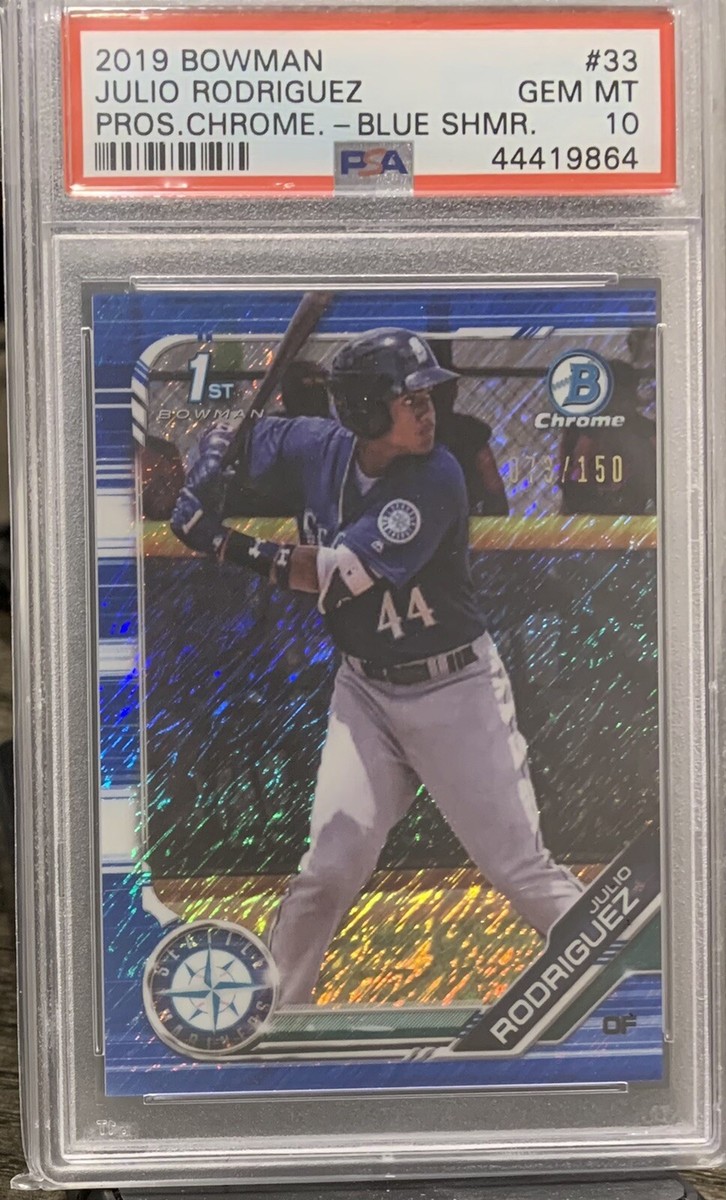 その他 bowman Julio Rodriguez psa10 chrome 2019 BOWMAN #33 JULIO RODRIGUEZ *CHROME PSA 10 GEM MINT