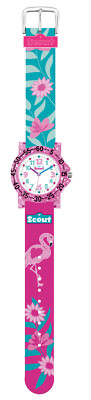 Scout Kinder Uhr Mädchen Armbanduhr 280375019 Flamingo The It-Collectio 30 mm