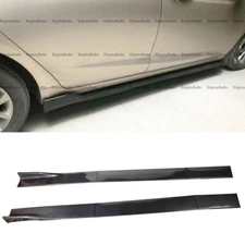 For Nissan Sentra 86" Side Skirt Extension Rocker Panel Splitter Carbon Fiber