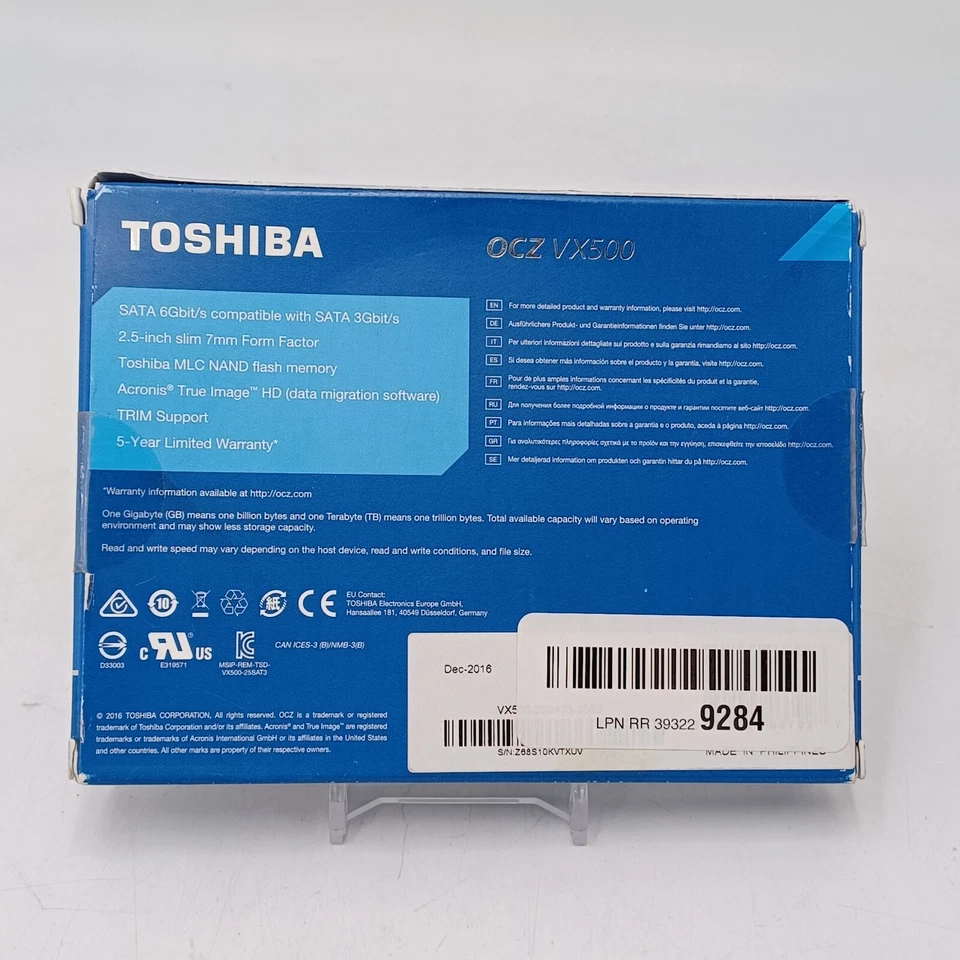 Toshiba OCZ VX500 256 GB SSD Sata 6Gbits New Unopened - Image 2 of 4
