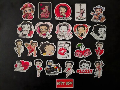 Betty Boop Inspired Stickers TV Cartoon Pin Up Vintage 30s Decals Waterproof