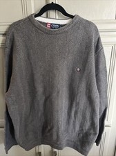 Vintage Chaps Ralph Lauren Men's Sweater BrownHand Framed Knit Pullover Size XXL