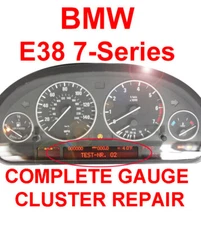 BMW 7-Series E38 740i 740iL 750i 750iL 1995-2001 Instrument Gauge Cluster REPAIR