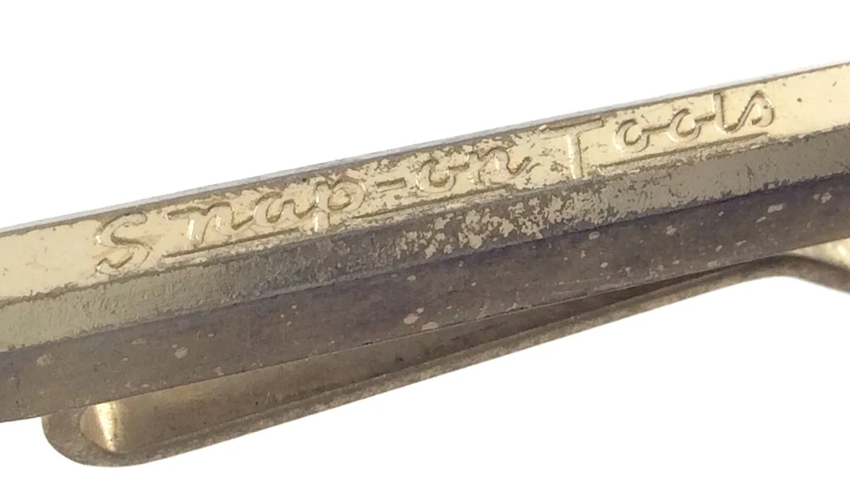 Herramientas a presión publicitarias vintage clip de corbata cincel cierre de barra M497 Foto 2 de 4