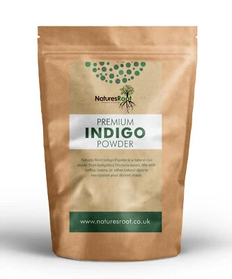 Pure Indigo Powder - Indigofera Tinctoria | Natural Hair Dye Colour | Mix Henna