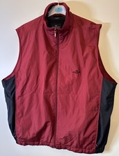 Dockers Golf Herren weinrot Rei&szlig;verschluss Weste Gr&ouml;&szlig;e Large