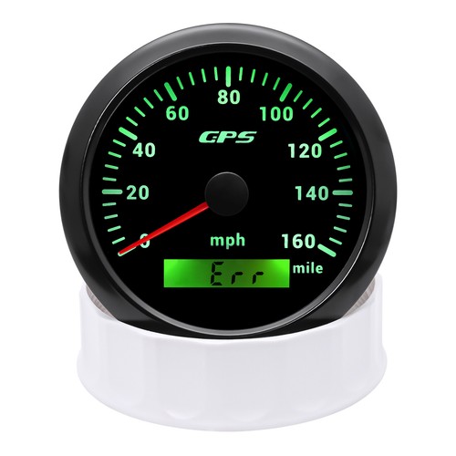 85MM Black GPS Speedometer 0-160MPH Gauge Waterproof Fit Motorcycles Boat Car - Picture 4 of 16