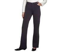 Denim & Co How Comfy Classic Boot Cut Knit Jeans Elastic Grey 12 A220699 Denim & Co How Comfy Classic Boot Cut Knit Jeans Elastic Grey 12 A220699