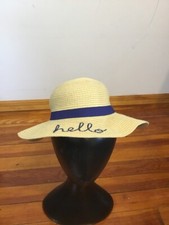 Carter's Baby Girls Summer Braided Sun Hat Paper Blend Size 0-9m