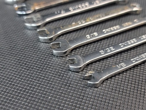 Snap on 9pc 6-point Midget Combo Wrench Set 1/8" - 3/8" - Picture 16 of 18