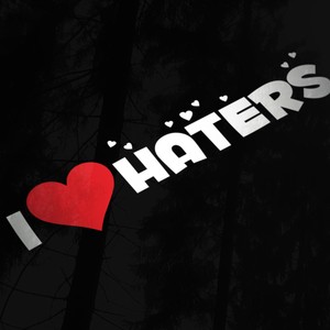 I Love Haters Decal Sticker For Car Van Window Bumper Caravan 4x4 Camper Hater Ebay