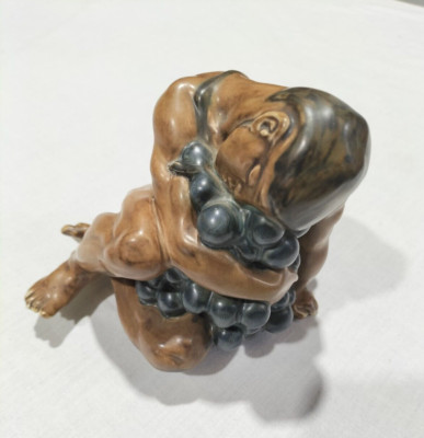 Bing & Grondahl Kai Nielsen Nude Bacchus with Grapes Figurine # 4024 Fine Cond