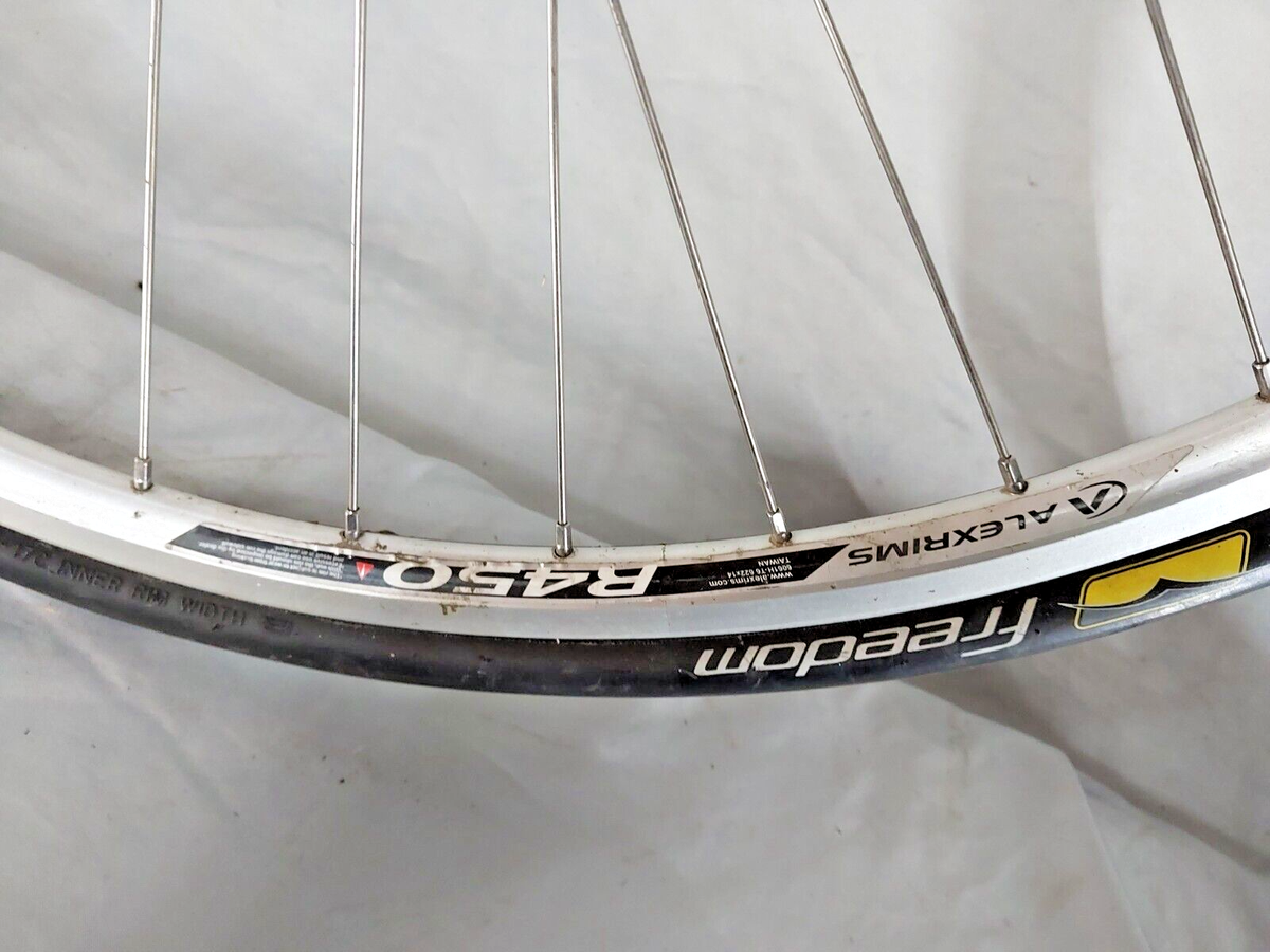 Alexrims R450 700c Road Bike Wheel Set 130/100 32S Silver Freewheel USA  Shipper!