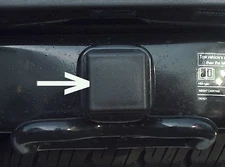 Car Wash Proof Guaranteed 2 Inch Black Trailer Hitch Receiver Cover Cap Plug  2"