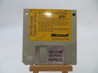 3.5'' Floppy Disk THE MICROSOFT UPGRADE ADVISOR 1993 computer disc