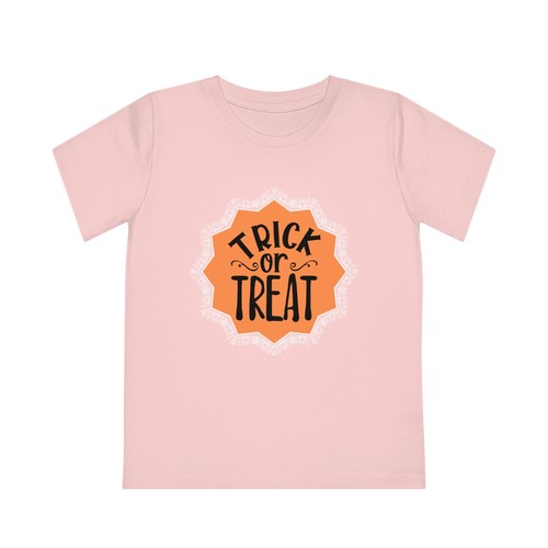 Trick or Treat Halloween Kids Organic Cotton Creator T-Shirt multiple colors - Picture 14 of 16