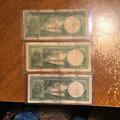 Turkey Banknotes L1930 10.Liralari 5Emesyon 1.Tertip Seri.J.3.j.15.J.16.3.pce - Picture 3 of 4