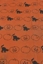 antique  Halloween  crepe paper orange black ...