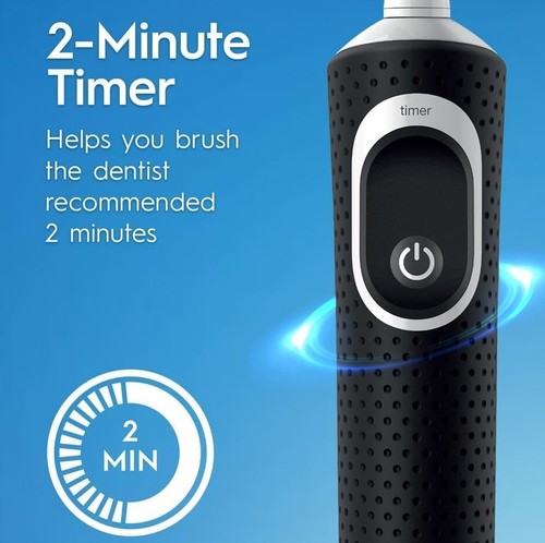 Oral-B Pro 100 Deep Clean Electric Toothbrush, Black NEW AU | Fast & Free Post - Picture 4 of 7