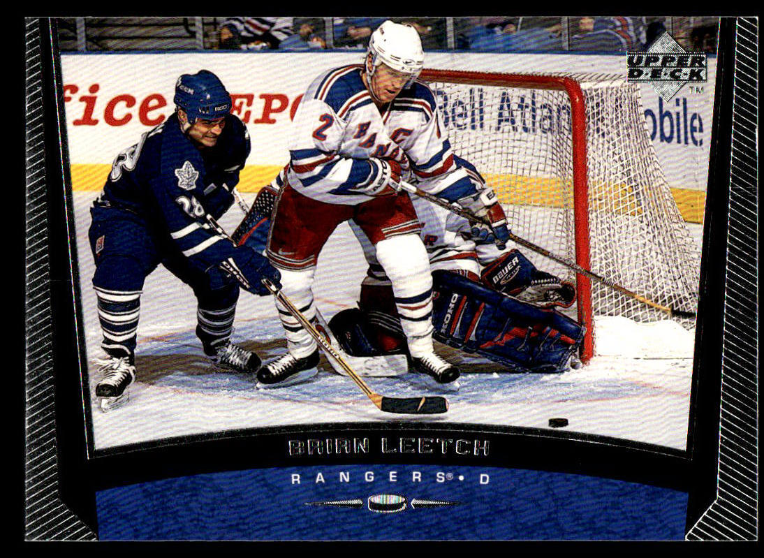 1998-99 Upper Deck #322 Brian Leetch New York Rangers Hockey Card HOF