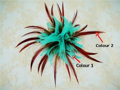 Gänse Hechel Feder Blume Millinery Hut Fascinator für Rennen Ascot Kopfbedeckung