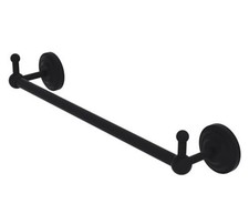 Allied Brass Prestige Que 30" Towel Bar w/ Hooks Matte Black