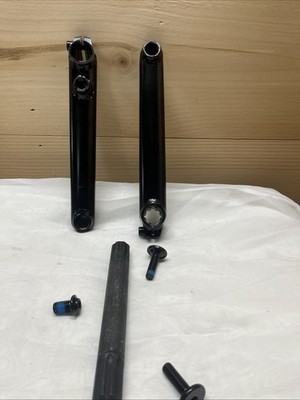 BMX CRANK 175mm CR-MO,175, 8T-19MM BLACK