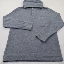 Relwen Windsurf Hoodie Sweatshirt Men Medium Grey Snap T Neck Pullover Huckberry