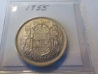 Canadian   1955    Silver   Half   Dollar   Coin