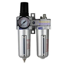 1/2" Compressed Air Moisture Filter Regulator Oiler Separator Lubricator Combo