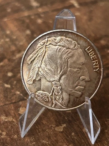 TRIBUTE BUFFALO NICKEL SILVER ROUND, 1 troy ounce .999 fine silver