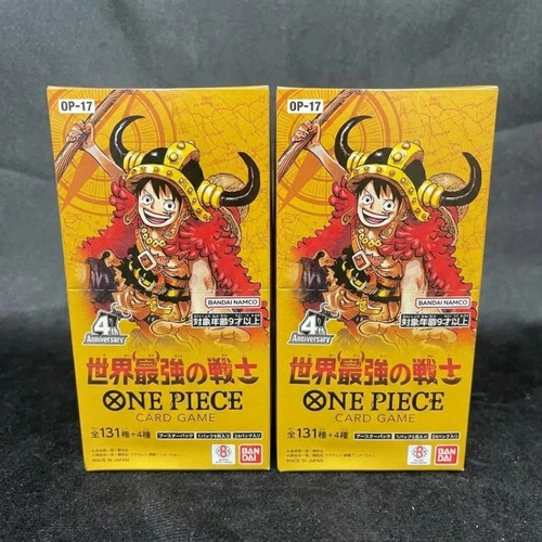 Bandai TCG One Piece Card Game Booster OP-17 The World's Strongest sealed 2 box