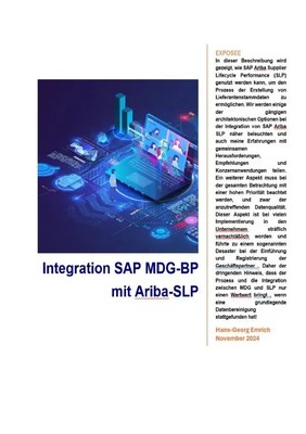 Hans-Georg Emrich | Integration von MDG-BP (Lieferant) mit SAP Ariba Supplier...