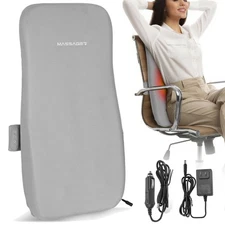 Shiatsu Back Massager w/ Heat For Lumbar Upper Lower Back 3D Rolling Massage Pad