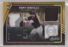 2022 Absolute Tools of the Trade Swatch Spectrum Gold 3/10 Romy Gonzalez 3c6