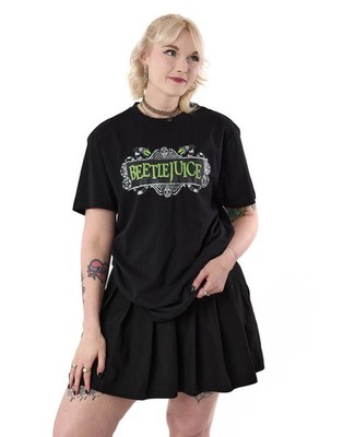 Beetlejuice Kurzarm T-Shirt | Unisex Schwarz | Official Merch