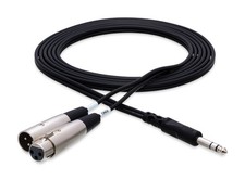Hosa SRC203 9.8' 1/4 TRS to XLRM and XLRF Insert Cable