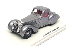 Spark Model 1/43 Scale S2125 - 1938 Jaguar SS100 Coupe - Met. Grey