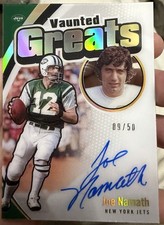 2021 Panini Football Vaunted Greats Joe Namath Jets Autograph /50