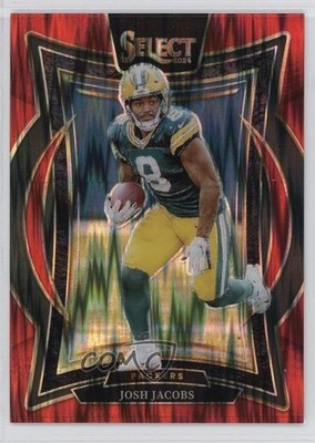 2024 Panini Select Concourse Red Shock Prizm /249 Josh Jacobs #73 1j5e