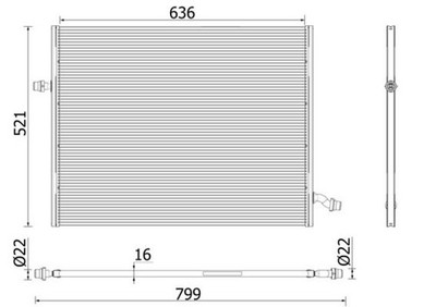Wasserkühler Aluminium für Mercedes W222 V222 X222 Limo A217 Cabrio C217 13-20