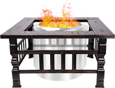 Outdoor Fire Pit Table for Solo Stove Bonfire & Ranger - 32" Steel Surround