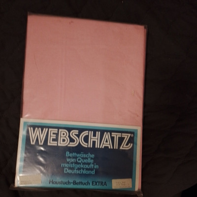 Bettwäsche Webschatz Haustuch-Bettuch (2 Stück) Rosa (150cm x 250cm) NEU