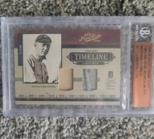 2004 Playoff Prime Cuts Timeline Ty Cobb/Babe Ruth Material Combos 2/9.