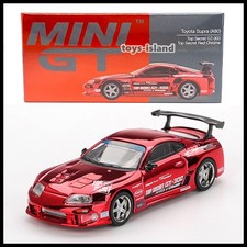 MINI GT 1/64 1132 Toyota Supra (A80) Top Secret GT-300 Top Secret Rojo Cromo Nuevo