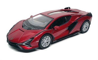 Kinsmart 1/40 Scale Pull Back & Go KT5431 - Lamborghini Sian FKP 37 - rot