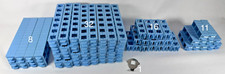Vintage Rokenbok Blue Beams Support Replacement Lot 67 Pieces With Key Tool