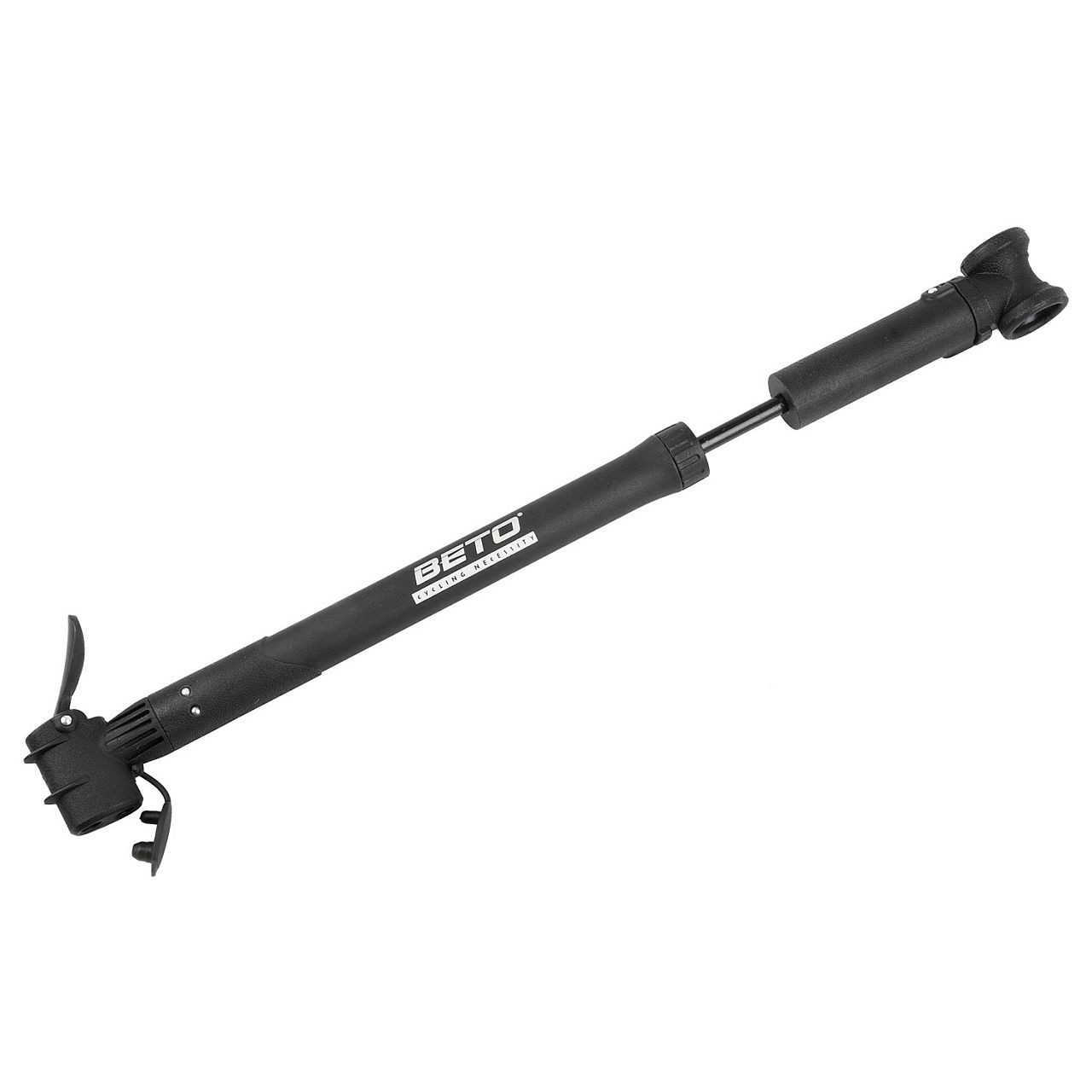 BETO Pumpe Fahrrad Rahmenklemmpumpe Doppelkopf AV DV SV R- pump schwarz 5090₽