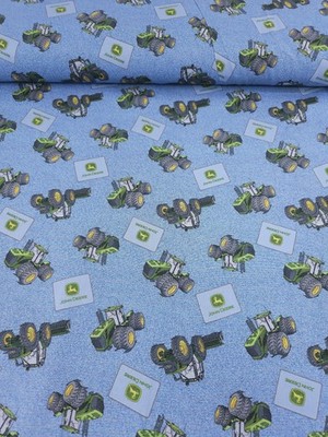 J*O*H*N* *D*E*E*R*E Jeansoptik Traktor Patch 100% Baumwollstoff