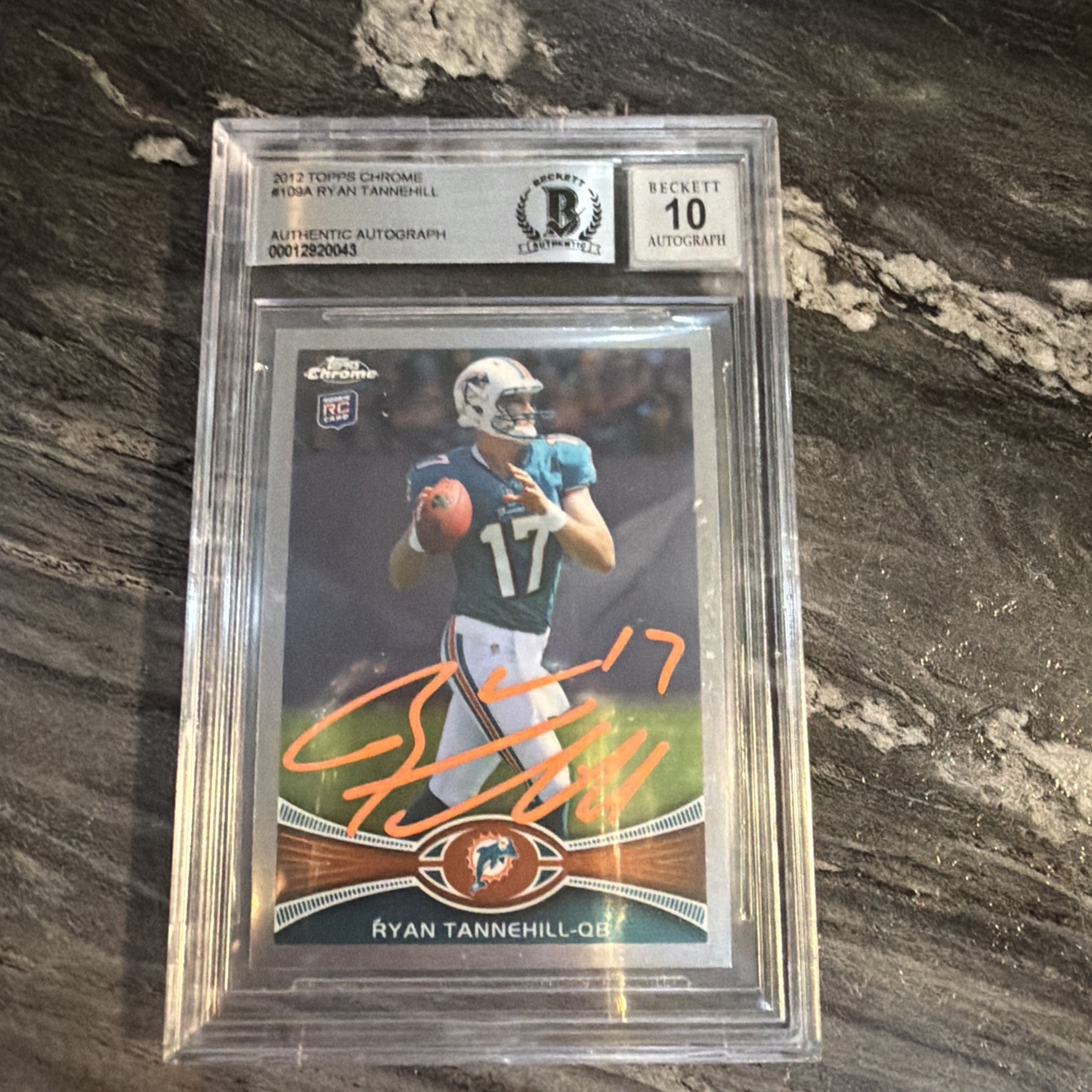 Ryan Tannehill Topps Chrome #109 Autograph